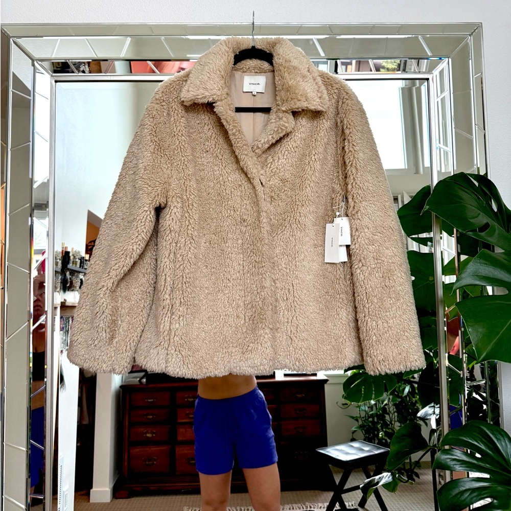 NWT - Vince Teddy Shearling Jacket - Picture 2 of 14